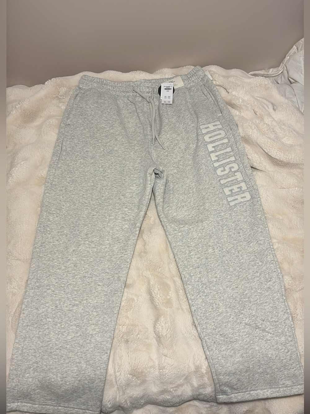 Hollister  Grey Logo Sweatpants - Comfortable Everyday Bottoms